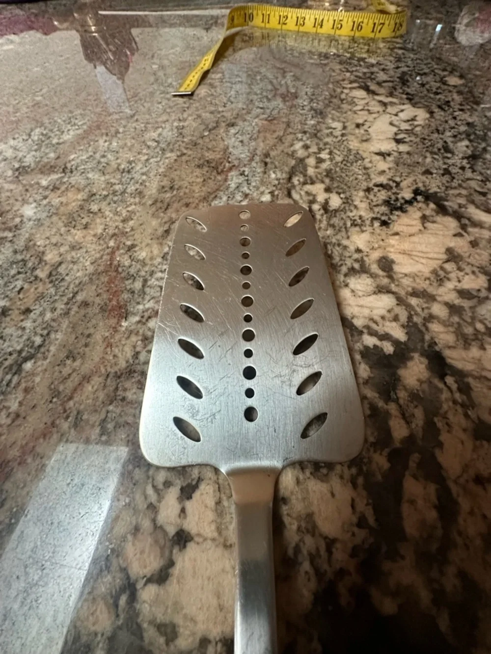 Stainless Steel Slotted Turner Spatula - Silver